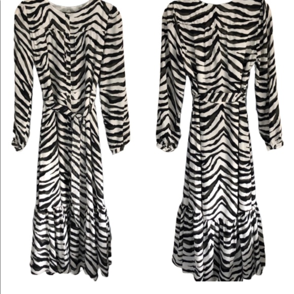 Banana Republic Dresses & Skirts - Banana Republic Animal Zebra Print Dress 8